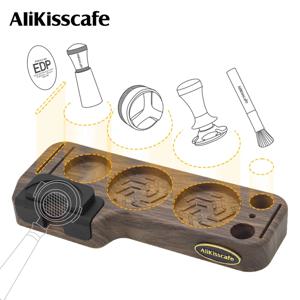 커피 탬핑 스테이션 Portafilter 홀더 퍽 스크린 랙 ABS 51MM 54MM 58MM Delonghi Lelit 에스프레소 액세서리 바리스타 도구