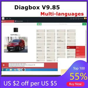 2026 NEW Diagbox 9.85 자동차 진단 소프트웨어 Diagbox V9.85는 P-P2000 Le-xia3와 호환되며 페오게트, 시트로엥용으로 원본 설치가 필요합니다.
