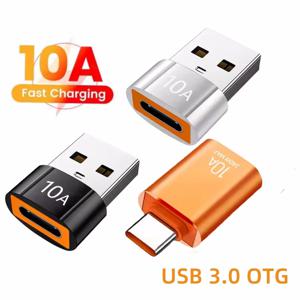 10A OTG 타입 C 암-USB A 수 USB 3.0-타입 C 컨버터 고속 충전 데이터 어댑터 (노트북, 샤오미, 삼성, 원플러스용)