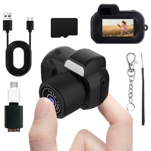 미니 Y3000 키체인 카메라 8MP 사진 초소형 디지털 바디 카메라 썸캠 DV 마이크로 캠코더 SD 카드 지원 스크린 포함 어린이용