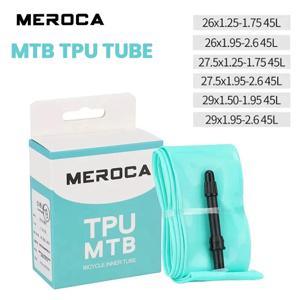 메로카 MTB 26 27.5 29인치 자전거 이너 타이어 45mm 프레스타 마운틴 바이크 초경량 이너 튜브 TPU 사이클링 부품