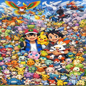 만화 500/1000/1200/2000PCS 직소 퍼즐 포켓몬 캐릭터 가족 활동 게임 게임룸 침실 홈 장식 선물