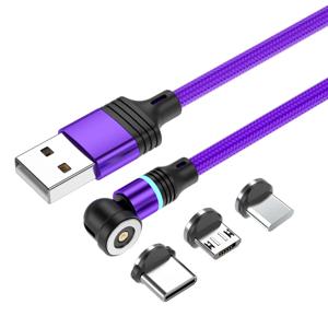 540도 회전 마그네틱 USB C 케이블 1M 2M 3M 유형 C 케이블 휴대 전화 자석 충전기 와이어 코드 화웨이 Xiaomi