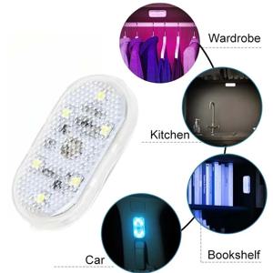 LED 터치 라이트 미니 무선 자동차 실내등 자동차 천장 독서등 도어 풋 트렁크 수납함 USB 충전