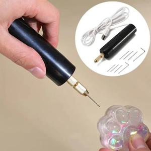 휴대용 미니 전동 드릴 USB DIY 도구 (에폭시 레진 쥬얼리 제작, 목공예, 조각 펜)