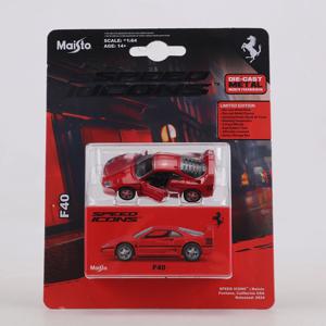 MAISTO 1:64 페라리 F40 카드 버전 합금 모형 자동차