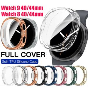 삼성 갤럭시 워치 9 40mm 44mm용 TPU 도금 케이스, 갤럭시 워치 8 44MM 40MM용 스크린 보호 케이스