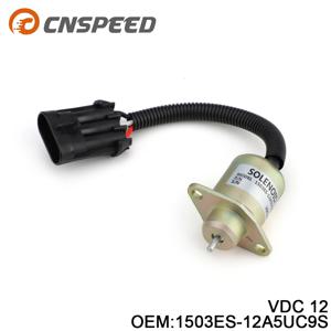 얀마 쿠보타 V1505 R90 12V 써모킹 엔진 부품 교체용 연료 차단 솔레노이드 1503ES-12A5UC9S SA-4561-T