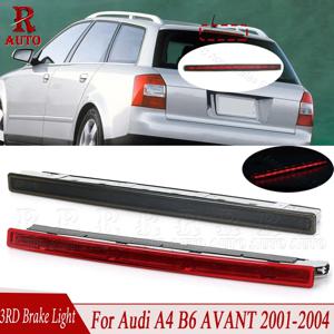 R-AUTO LED 브레이크 라이트 3RD 하이 포지션 자동 스톱 램프 Audi A4 B6 Avant 2001-2004 8E 용 훈제/레드 렌즈 테일 라이트 9945097
