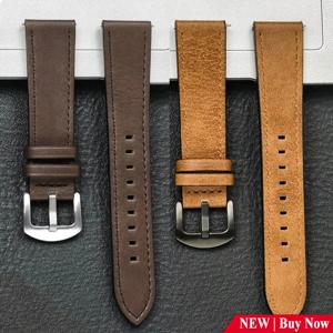 레드미 워치 5/3 액티브 라이트용 20mm 22mm 가죽 스트랩, 삼성 갤럭시 워치 7 6 5 4 클래식용 소프트 비즈니스 손목 스트랩