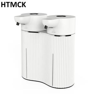더블 헤드 비접촉식 폼/젤 적외선 유도 전기 자동 센서 비누 디스펜서 벽걸이형 손 세정 펌프 기계