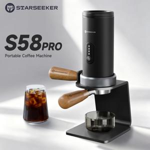 스타시커 S58/S58Pro 휴대용 에스프레소 커피 메이커 무선 가열 커피 머신 바텀리스 핸들 바텀리스 추출