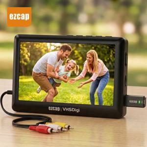 Ezcap180 VHS-디지털 변환기 VCR 비디오 캡처 RCA MP4 USB TF 비디오 디지타이저 테이프 전송 캠코더 DVD 레트로