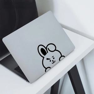 자동차 스티커 토끼 쿠키와 정국 귀여운 방수 선 스크린 데칼 에어컨 앞 유리 자동차 액세서리