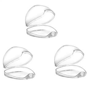 3pcs 젖꼭지 보관 상자 투명 PP 휴대용 방진 젖꼭지 홀더 상자 여행 컨테이너 아기를위한 젖꼭지 보관 상자