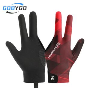 GOBYGO 1Pcs 경량 당구 장갑 높은 탄성 투과성 실리콘 미끄럼 방지 스누커 긴 손가락 스포츠 장갑 남여 공용