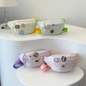 캐주얼 인스 스타일 여성용 크로스백 스포츠 포레스트 시스템 레저 학생 패션 허리 가방 나일론 원단 무브랜드