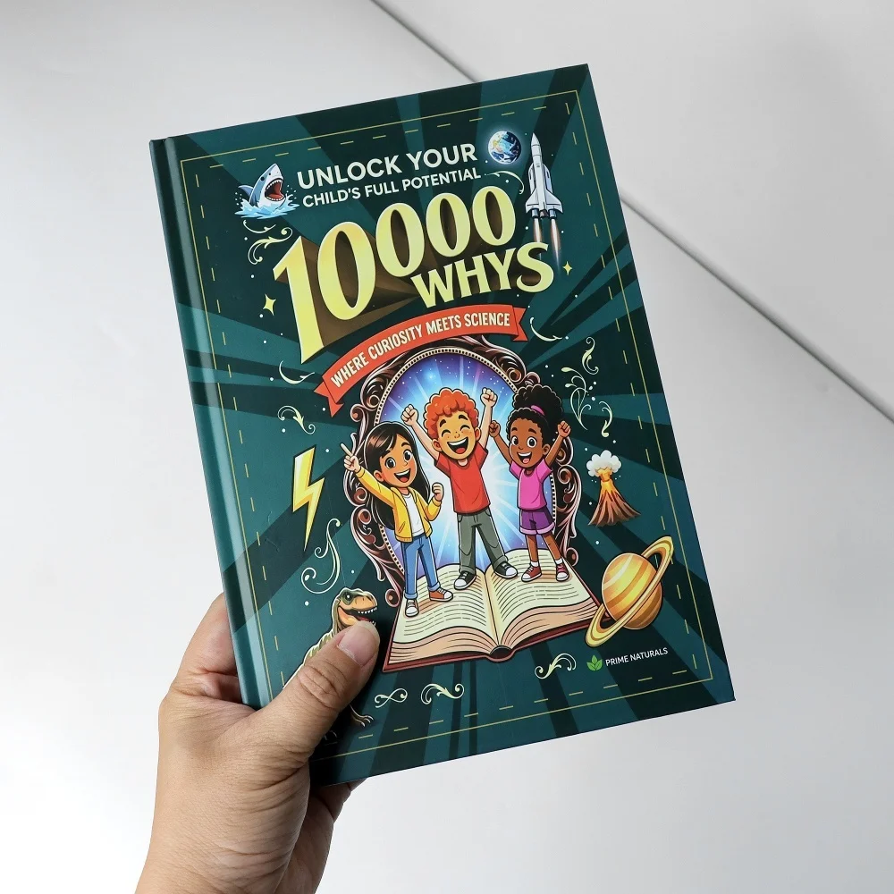 하드커버 10,000 Whys 과학 그림책은 호기심과 과학을 결합하고, 공룡, 우주, 해양 생물 등을 다루며, 점차적으로 그림을 그려내어 설명합니다.