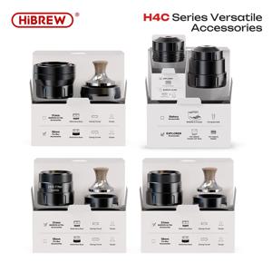HiBREW H4C 휴대용 에스프레소 커피 머신 51MM 또는 58MM 바리스타 바텀리스 키트 IMS 필터 바스켓 네스 DG 캡슐