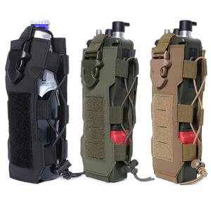 Molle 물병 주머니 라디오 홀스터 허리 팩 야외 스포츠 낚시 캠핑 사냥 하이킹 여행 캔틴 주전자 홀더 가방
