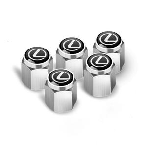 5pcs 금속 자동차 휠 타이어 밸브 스템 캡 커버 Lexus UX250h RX450h CT200h RX400h NX300h RX350 RX300 GX470 자동차 액세서리