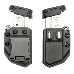 유니버셜 9mm/.40 조절 가능 더블 스택 탄창 파우치 허리 탄창 홀스터 IWB/OWB 글록 CZ S&W H&K SIG P320 P365