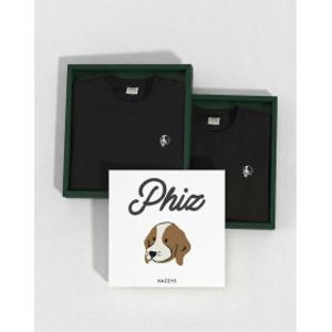 26SS HAZZYS PHIZ 2PACK 반팔 티셔츠 (블랙+블랙) SPTS6E901BK