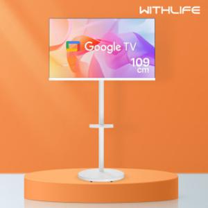 위드라이프 구글 43인치 스마트TV 화이트 삼탠바이미세트 무빙라이프 1등급 안드로이드티비