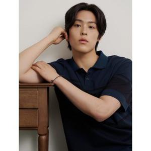 [26SS 30% OFF][빈폴멘] 믹스 스트라이프 칼라넥 티셔츠  네이비 (BC6542C74R)