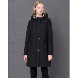 닥스 골프 여성 26FW ONLINE EXCLUSIVE 블랙 퀼팅 중기장 점퍼 DNJU6D903BK