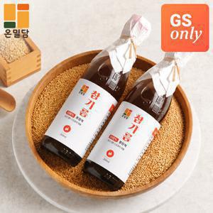 [9/17 단하루 3천원 쿠폰]온밀담 1회 착유 참기름 350ml x 2병/ GS단독
