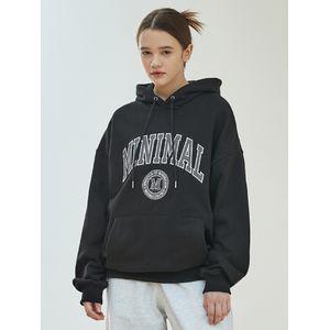 미니멀프로젝트 유니버시티 아치 자수 로고 오버핏 후드티 MHT120 / 3color W