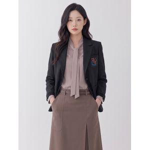 지센 피어로즈 아웃포켓 자수 싱글버튼 자켓 LFJKO991_NA