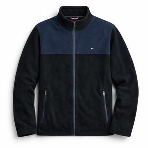 타미힐피거 클래식 지퍼 프론트 폴라 플리스 자켓 156AF185 BLACK/NAVY