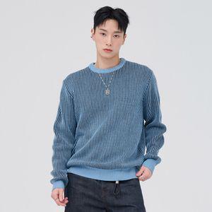 체이스컬트 남성 투톤 라운드 스웨터-EFRK5216D0D