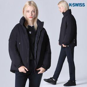 [케이스위스(K-SWISS)] 와펜 덕다운 숏패딩 점퍼