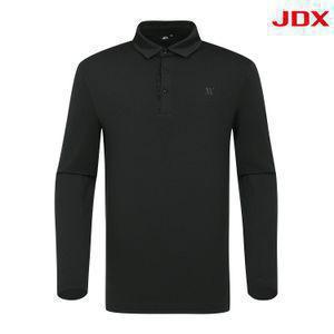 JDX 남성 단작 프린트 멜란지 기모 티셔츠(X2TLW1447CH)