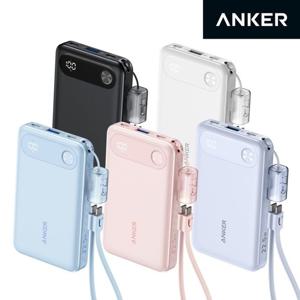 앤커 앤커 파워뱅크 10000mAh 22.5W 보조배터리 (C타입 케이블 일체형) A1257 블랙