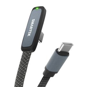 스마텍 [스마텍] [본사] 90도 L자형 65W PD 초고속 LED 충전케이블 I STCB-V1