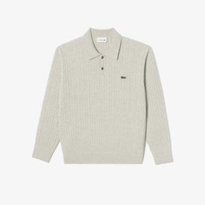 [라코스테] 남성 26FW 케이블 긴팔 스웨터 폴로셔츠 AH680E-56N 02S AH680E56N02S