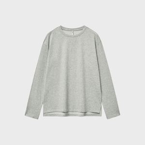 [노이어] 실키 블렌디드 크루넥 티셔츠 (라이트그레이) N25STS01-LGY