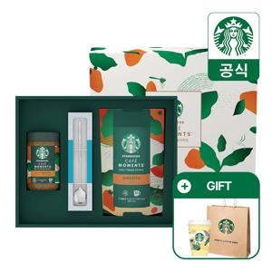 스타벅스 카페모먼트 스무스 기획팩(병 65g+파우치 100g+스터링 스푼)(+스타벅스 리유저블컵/쇼핑백 증정)