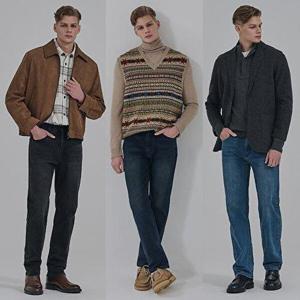 [뱅뱅]25FW 남성 라이크라 이중직 기모 데님 3종