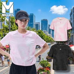 [밀레]밀레 반팔티셔츠 흡습속건 경량 여성 크롭 에베레스트 한라산 K2 반팔티