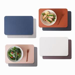 [1+1] 니코트 활용도 높은 양면 가죽 테이블매트 8design