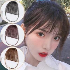 가발 앞머리 인모 부분 붙임머리 여성