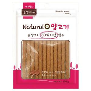 강아지말랑한간식 강아지 간식 양고기 져키 100g 1P 국내산 촉촉 육포