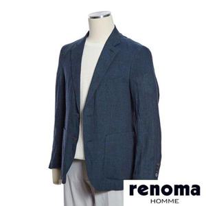 갤러리아_레노마 S/S 홑겹 프리미엄 네이비 린넨 자켓 RRJMBJ51A