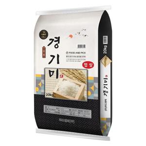 푸드앤픽 경기미 20kg 특등급 밥맛좋은쌀 단일품종