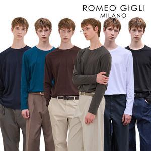[로메오질리(ROMEO GIGLI)] 26FW 남성 오가닉 코튼 100% 에센자 어텀 티 컬렉션 6종